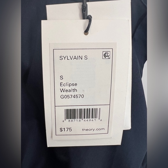 NWT Theory Sylvain Short Sleeve Shirt - Picture 14 of 14